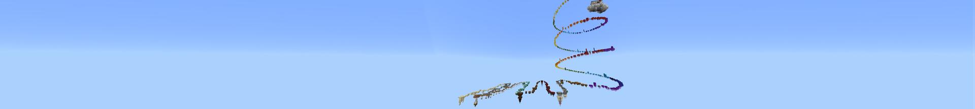 Panorama of the Minecraft Bedrock Marketplace product Sky Parkour created by 5 Frame Studios.