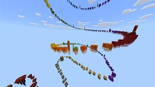 Screenshot of the Minecraft Bedrock Marketplace product Sky Parkour created by 5 Frame Studios.