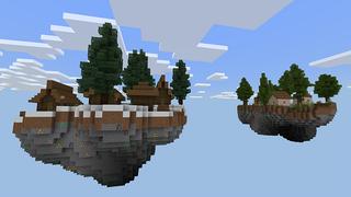 Screenshot of the Minecraft Bedrock Marketplace product Sky Village created by 5 Frame Studios.