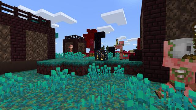 Screenshot of the Minecraft Bedrock Marketplace product Sky Village created by 5 Frame Studios.