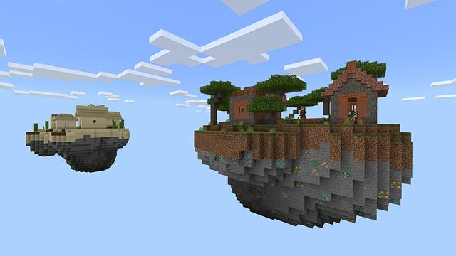 Screenshot of the Minecraft Bedrock Marketplace product Sky Village created by 5 Frame Studios.