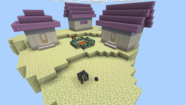 Screenshot of the Minecraft Bedrock Marketplace product Sky Village created by 5 Frame Studios.