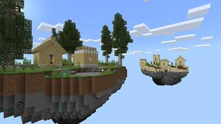 Screenshot of the Minecraft Bedrock Marketplace product Sky Village created by 5 Frame Studios.