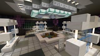 Screenshot of the Minecraft Bedrock Marketplace product Space Station Skyblock created by 5 Frame Studios.