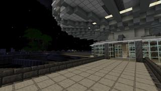 Screenshot of the Minecraft Bedrock Marketplace product Space Station Skyblock created by 5 Frame Studios.
