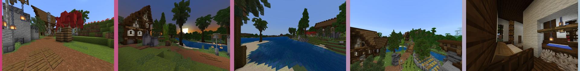 Panorama of the Minecraft Bedrock Marketplace product Super Speed Survival created by 5 Frame Studios.