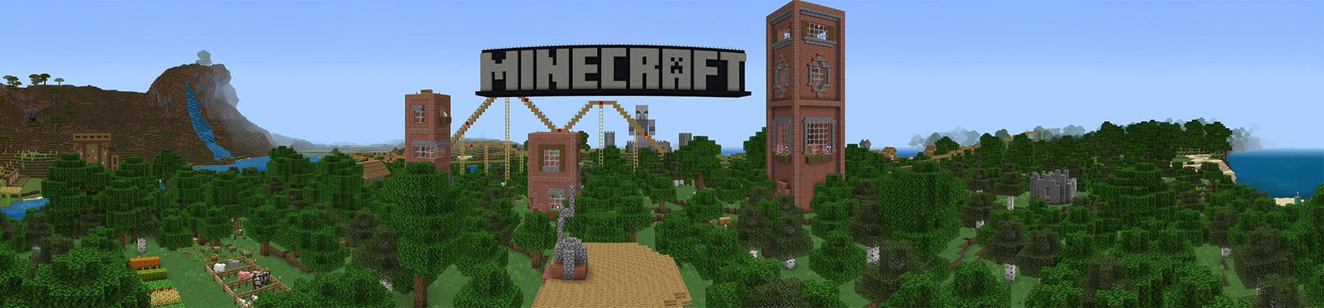 Panorama of the Minecraft Bedrock Marketplace product Tutorial created by 5 Frame Studios.