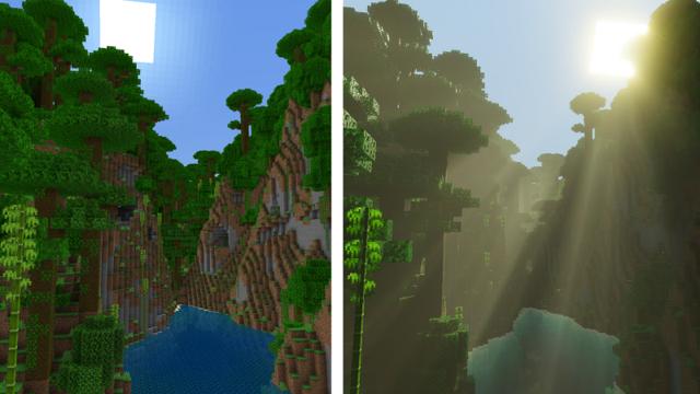 Screenshot of the Minecraft Bedrock Marketplace product Vibrant Realism PBR created by 5 Frame Studios.