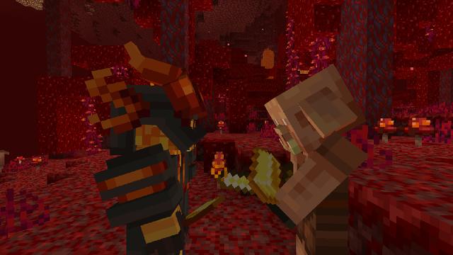 Screenshot of the Minecraft Bedrock Marketplace product WEAPONS + ARMOR Add-On created by 5 Frame Studios.