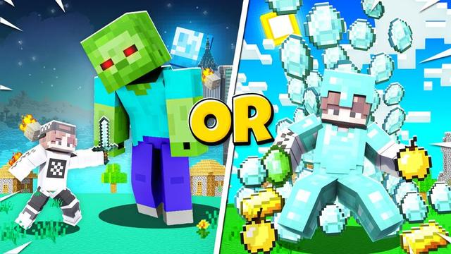 Thumbnail of the Minecraft Bedrock Marketplace product Would YOU Rather? created by 5 Frame Studios.