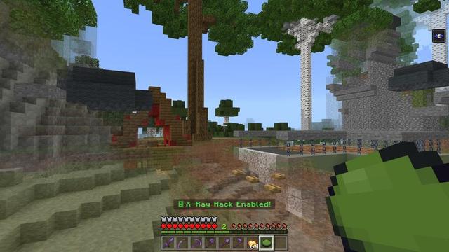Screenshot of the Minecraft Bedrock Marketplace product X-ray Hacker Base created by 5 Frame Studios.