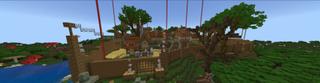 Panorama of the Minecraft Bedrock Marketplace product Zombie Village created by 5 Frame Studios.