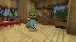 Screenshot of the Minecraft Bedrock Marketplace product Zombie Village created by 5 Frame Studios.
