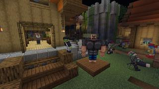 Screenshot of the Minecraft Bedrock Marketplace product Zombie Village created by 5 Frame Studios.