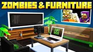 Thumbnail of the Minecraft Bedrock Marketplace product Zombies & Furniture created by 5 Frame Studios.