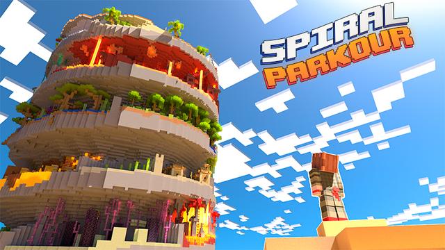 Thumbnail of the Minecraft Bedrock Marketplace product Spiral Parkour created by FineArts.