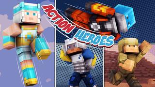 Thumbnail of the Minecraft Bedrock Marketplace product Action Heroes created by 57Digital.