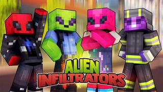 Thumbnail of the Minecraft Bedrock Marketplace product Alien Infiltrators created by 57Digital.