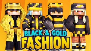 Thumbnail of the Minecraft Bedrock Marketplace product Black & Gold Fashion created by 57Digital.