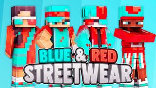 Thumbnail of the Minecraft Bedrock Marketplace product Blue & Red Streetwear created by 57Digital.