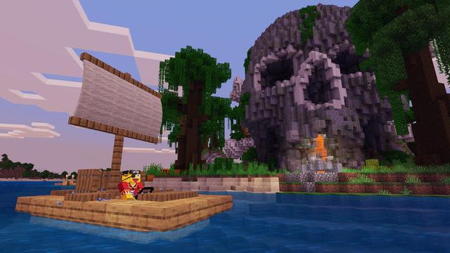 Screenshot of the Minecraft Bedrock Marketplace product Boat Builder created by 57Digital.