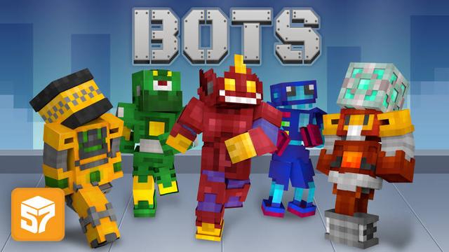 Thumbnail of the Minecraft Bedrock Marketplace product Bots created by 57Digital.