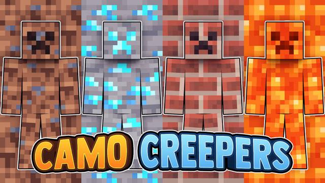 Thumbnail of the Minecraft Bedrock Marketplace product Camo Creepers created by 57Digital.