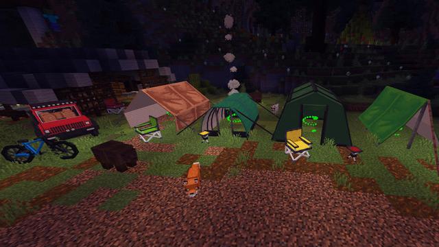 Screenshot of the Minecraft Bedrock Marketplace product Camping created by 57Digital.