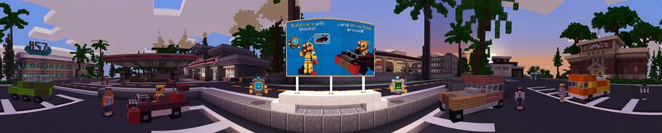 Panorama of the Minecraft Bedrock Marketplace product Car Builder created by 57Digital.