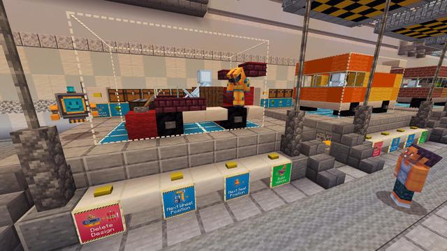 Screenshot of the Minecraft Bedrock Marketplace product Car Builder created by 57Digital.