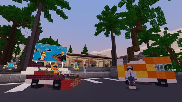 Screenshot of the Minecraft Bedrock Marketplace product Car Builder created by 57Digital.