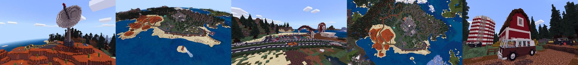 Panorama of the Minecraft Bedrock Marketplace product Cars Cars Cars created by 57Digital.