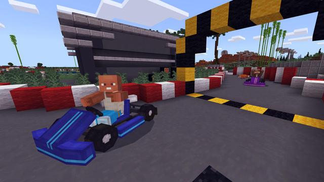 Screenshot of the Minecraft Bedrock Marketplace product Cars Cars Cars created by 57Digital.
