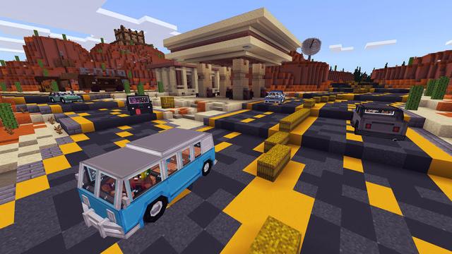 Screenshot of the Minecraft Bedrock Marketplace product Cars Cars Cars created by 57Digital.
