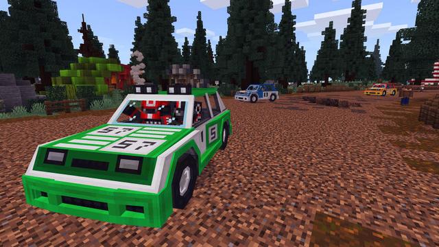 Screenshot of the Minecraft Bedrock Marketplace product Cars Cars Cars created by 57Digital.