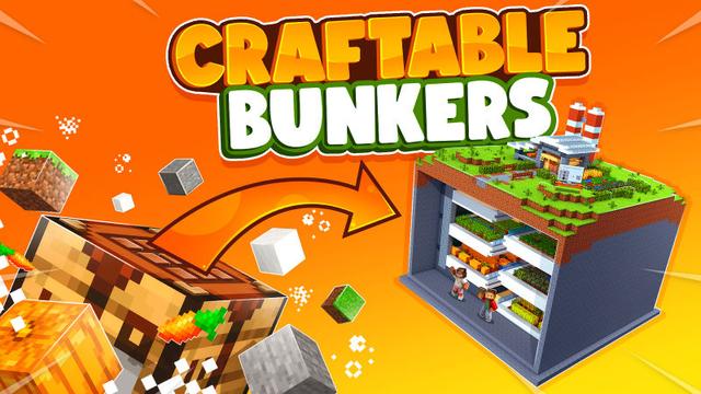 Thumbnail of the Minecraft Bedrock Marketplace product Craftable: Bunkers created by 57Digital.