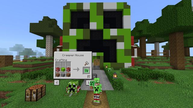 Screenshot of the Minecraft Bedrock Marketplace product Craftable: Mob Houses created by 57Digital.