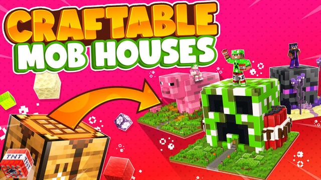 Thumbnail of the Minecraft Bedrock Marketplace product Craftable: Mob Houses created by 57Digital.