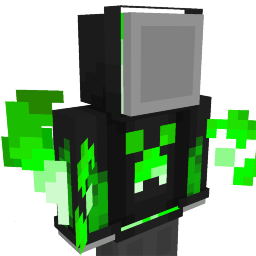 Thumbnail of the Minecraft Bedrock Marketplace product Creeper Fire Hoodie created by 57Digital.