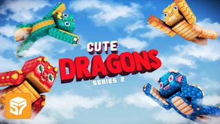 Thumbnail of the Minecraft Bedrock Marketplace product Cute Dragons Series 2 created by 57Digital.