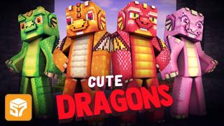 Thumbnail of the Minecraft Bedrock Marketplace product Cute Dragons created by 57Digital.