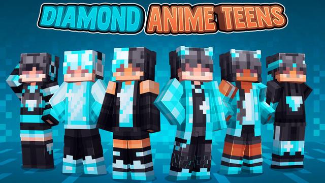 Thumbnail of the Minecraft Bedrock Marketplace product Diamond Anime Teens created by 57Digital.