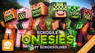 Thumbnail of the Minecraft Bedrock Marketplace product Eckodile Onesies created by 57Digital.