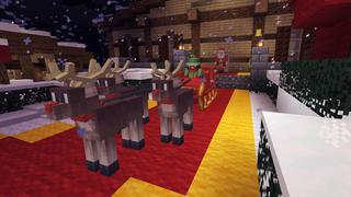 Screenshot of the Minecraft Bedrock Marketplace product Elf Town: Toy Trouble created by 57Digital.