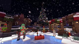 Screenshot of the Minecraft Bedrock Marketplace product Elf Town: Toy Trouble created by 57Digital.