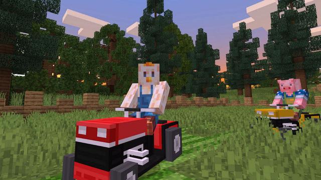 Screenshot of the Minecraft Bedrock Marketplace product Farm Racers created by 57Digital.