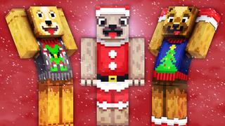 Thumbnail of the Minecraft Bedrock Marketplace product Festive Doggos created by 57Digital.