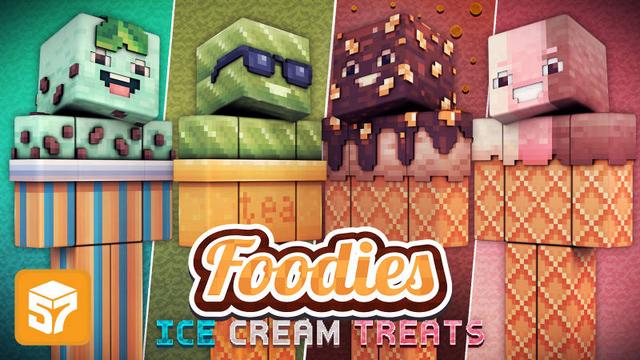 Thumbnail of the Minecraft Bedrock Marketplace product Foodies: Ice Cream Treats created by 57Digital.