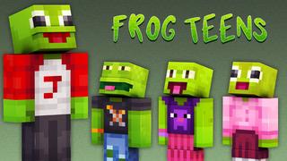 Thumbnail of the Minecraft Bedrock Marketplace product Frog Teens created by 57Digital.