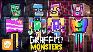 Thumbnail of the Minecraft Bedrock Marketplace product Graffiti Monsters created by 57Digital.